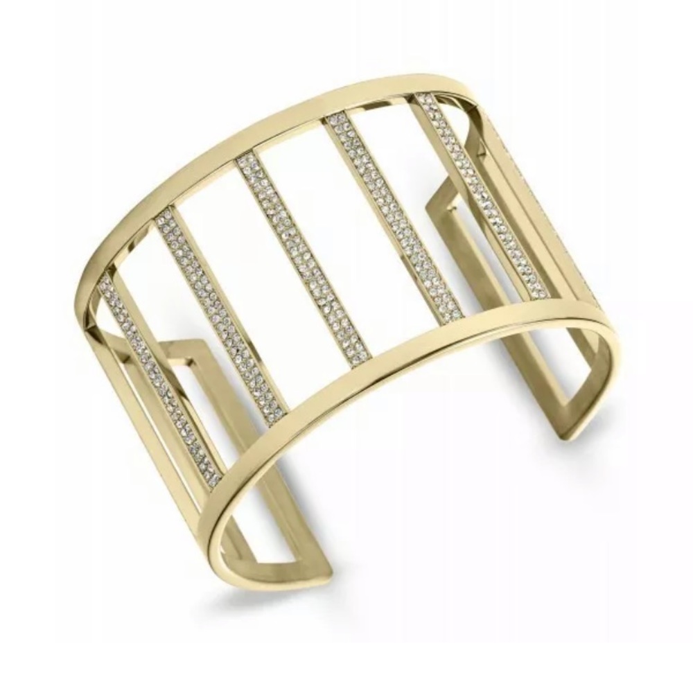 Michael Kors Gold Wide Bar Open Cuff Bracelet 💎